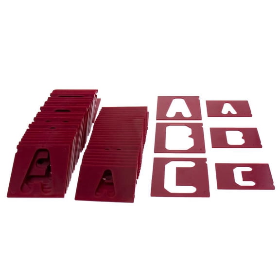 Milescraft Vertical Letters 2.5In And 1.5In 64Pc
