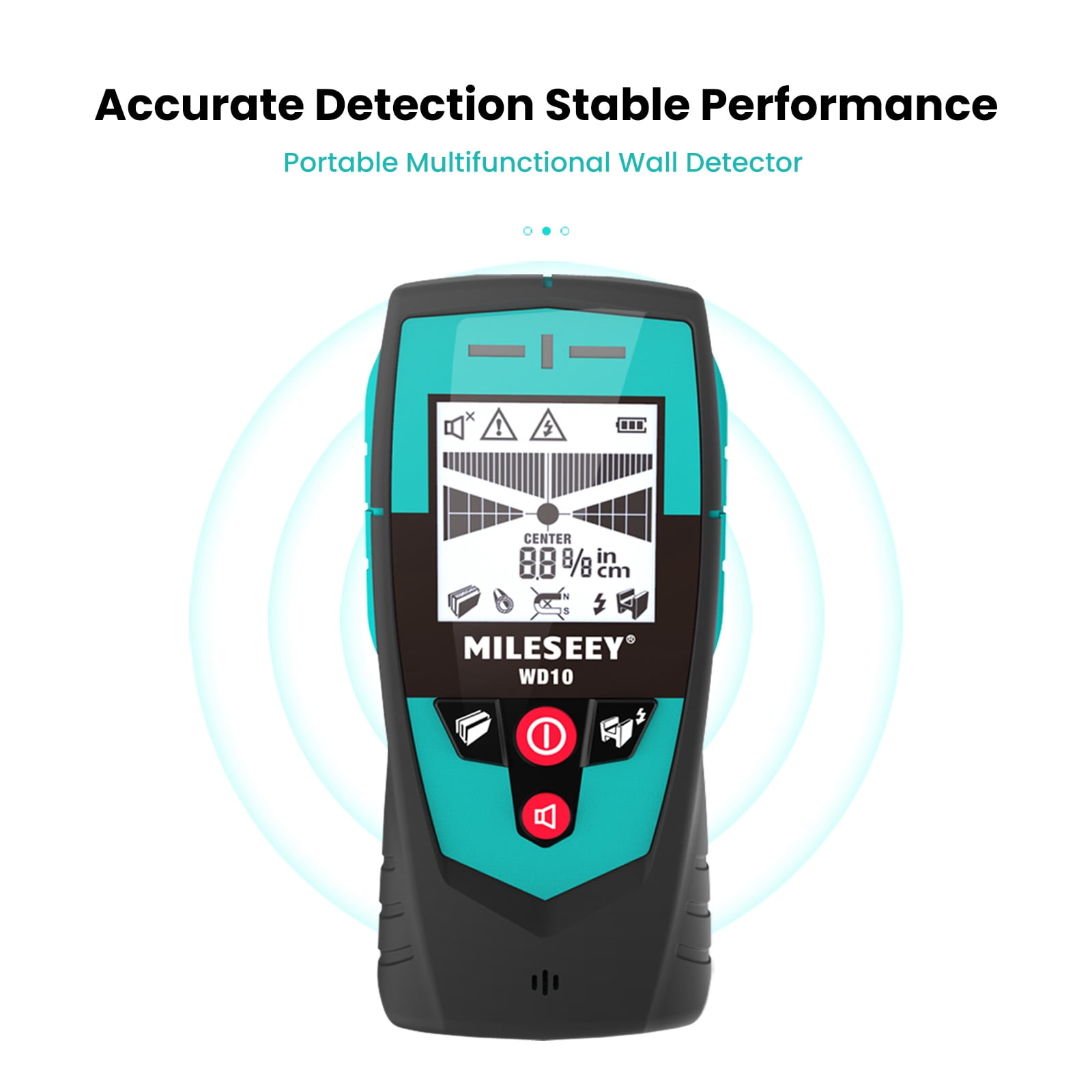 Mileseey WD10 Industrial Metal Wall Scanner Detector Multi-Functional Handheld Water Dust Free Wiring Blue