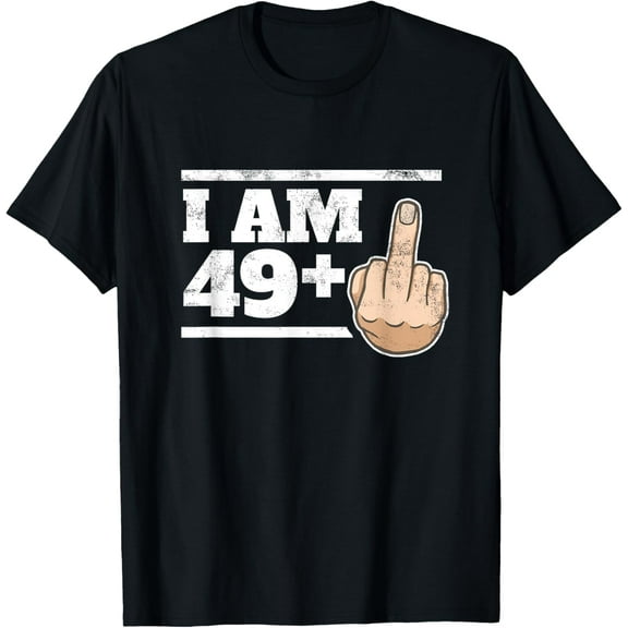 Milestone 50th Birthday - Gag Bday Joke Gift Idea: 49+1 T-Shirt