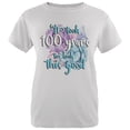 thumbnail image 1 of Milestone Birthday 100 Years To Look This Good Flowers Womens T Shirt White LG, 1 of 1