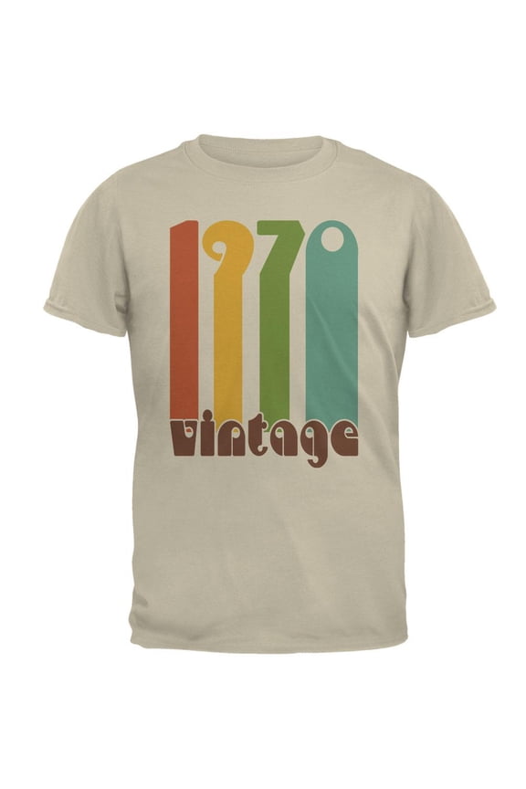 Milestone Birthday 1971 70s Color Bar Mens T Shirt
