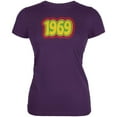 thumbnail image 1 of Milestone Birthday 60's 1969 Retro Psychedelic Juniors Soft T Shirt Hot Pink X-LG, 1 of 1