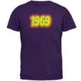 thumbnail image 1 of Milestone Birthday 60's 1969 Retro Psychedelic Mens T Shirt Purple 3X-LG, 1 of 1