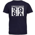 thumbnail image 1 of Milestone Birthday Oldometer Odometer Turning 60 Mens T Shirt Navy MD, 1 of 1