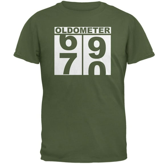 Milestone Birthday Oldometer Odometer Turning 70 Mens T Shirt