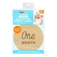 thumbnail interactive-video image 1 of Baby Wonders Monthly Milestone Wooden Photo Cards, 6 Double Sided Cards with Storage Pouch, 1 of 3