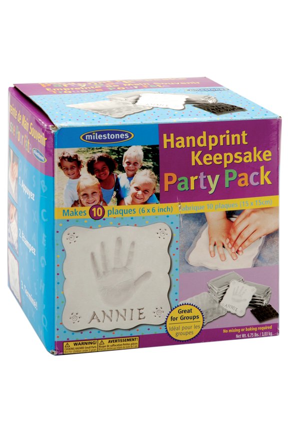 Milestones Handprint Keepsake Party Pack 10/Pkg-