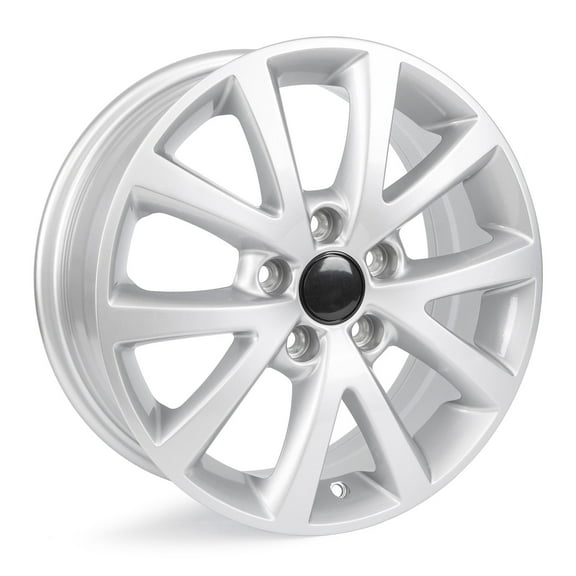 Milesub 16 x 6.5 inch Wheels Rims for Volkswagen Jetta 20102018, 16" Silver Alloy Replacement Wheels