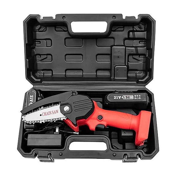 Milex Mini Chain Saw - 24V Battery, 15cm Cutting in 10 Seconds