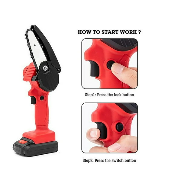 Milex Mini Chain Saw - Lightweight, 24V Battery with 3-Hour Runtime