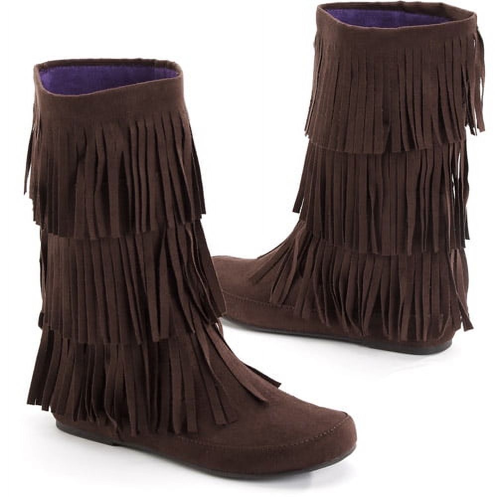 Miley Cyrus & Max Azria - Women's Sueded Fringe Boots - image 1 of 1