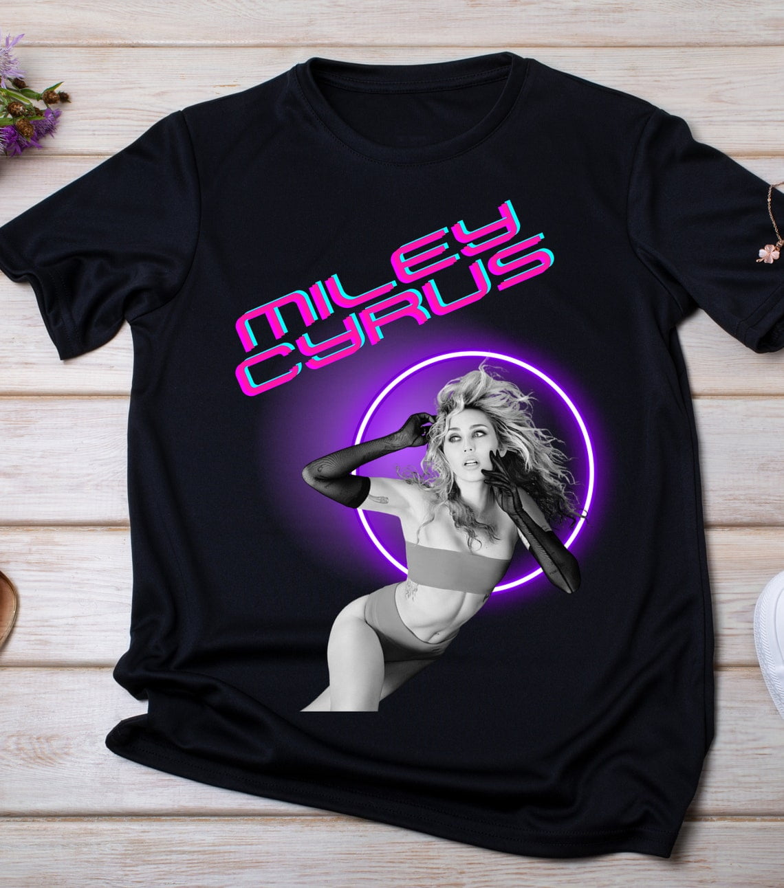Miley Cyrus T-Shirt, Unisex Heavy Cotton Tee, Miley Cyrus Fan T-shirt ...
