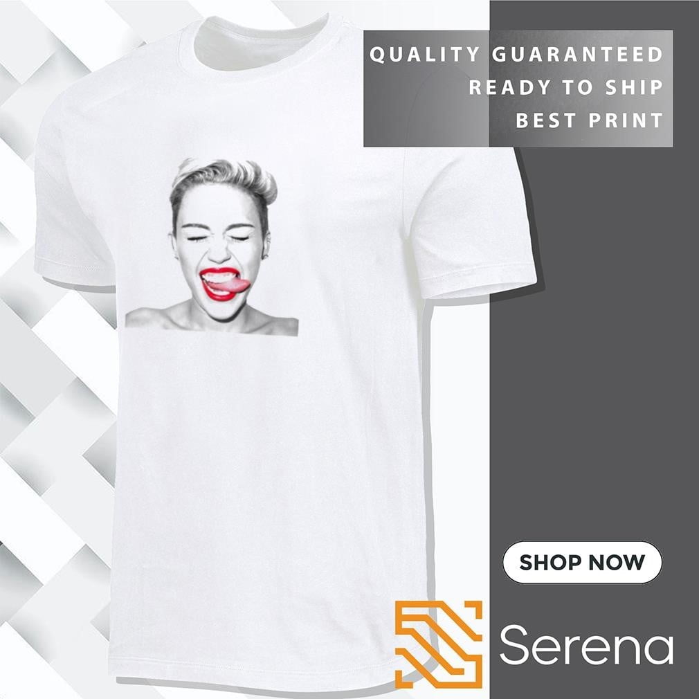 Miley Cyrus Wrecking Ball Lips Shirt