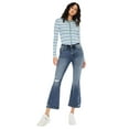 thumbnail image 1 of Kancan - Miley High-Rise Cropped Flare Jeans (26" Inseam) - KC20057D, 1 of 8