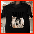 thumbnail image 1 of Milf Man I Love Felines Funny Cat Lover T-Shirt Gift for Cat Dad Cat Mom G353, Premium Unisex Tee – Extended Sizes Up to 5XL, 1 of 2