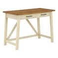 thumbnail image 1 of Milford Rustic Writing Desk w/ Drawers in Antique White Engineered Wood, 1 of 10