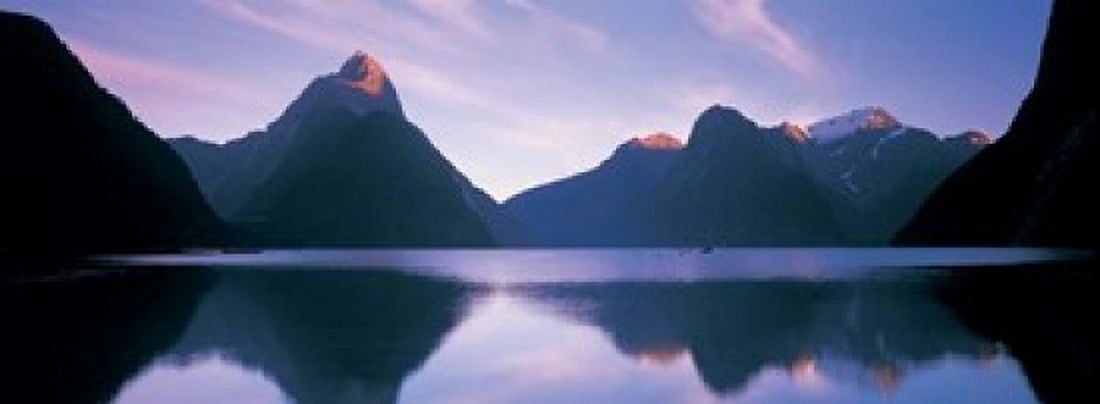 Milford Sound New Zealand Canvas Art - Panoramic Images (33 x 12)