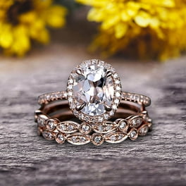 Limited Time Sale 1.25 Carat Red Ruby and Diamond Engagement Ring in 10k Rose Gold for Women on Sale Walmart