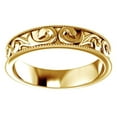 thumbnail image 1 of AFFY Milgrain Style Wedding Men's Band Ring In 14K Solid Yellow Gold, Size-10, 1 of 1