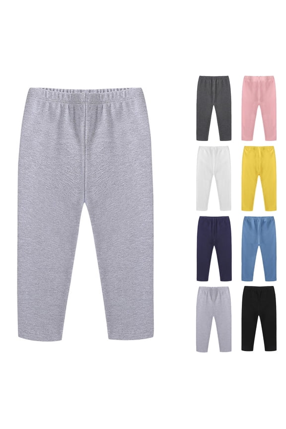 Girls Boys Pants Soft Slim Leggings Sleepwear Mosquito Repellent Bottom Pants for 18 Months-8 Years Black 150