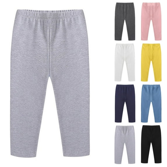 Mevxay Girls Boys Pants Soft Slim Leggings Sleepwear Mosquito Repellent Bottom Pants for 18 Months-8 Years Navy 110