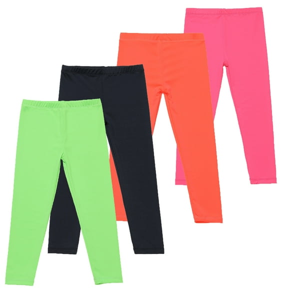 Mevxay Girls Lace Trim Capri Leggings Stretchy High Waisted Yoga Cropped Cute Summer Lightweight Dance Tights 2-13Y