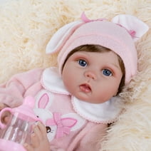 Milidool Reborn Baby Dolls Girl Set 22 Inches Realistic Soft Vinyl Newborn Baby Doll That Look Real, Best Toy for Kids Ages 3+