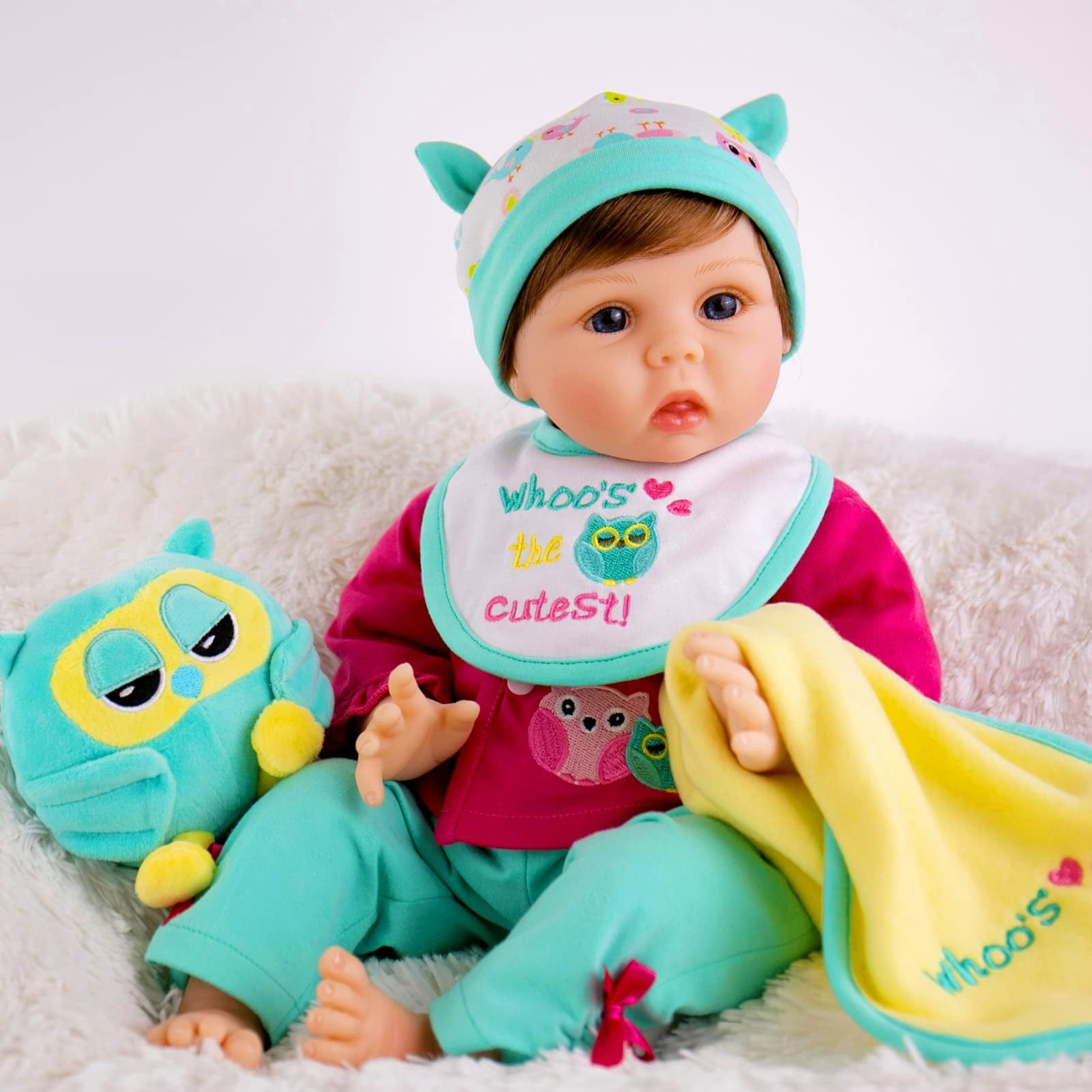 Milidool Reborn Baby Dolls, Realistic Newborn Girl Doll, 22 inch
