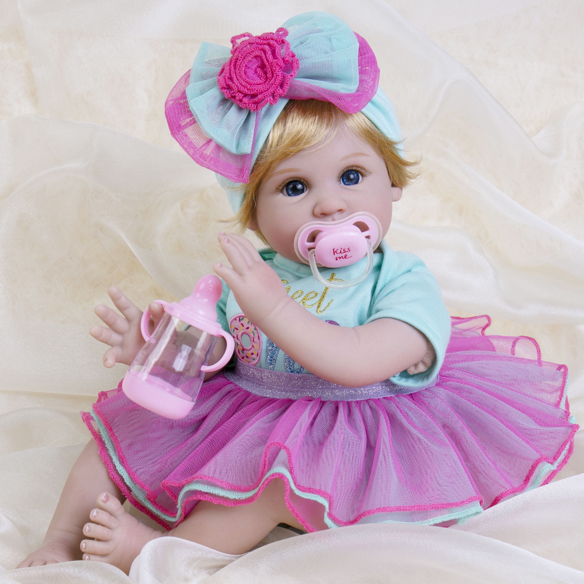 Milidool 22 inch Lifelike Reborn Baby Dolls, Realistic Newborn Baby