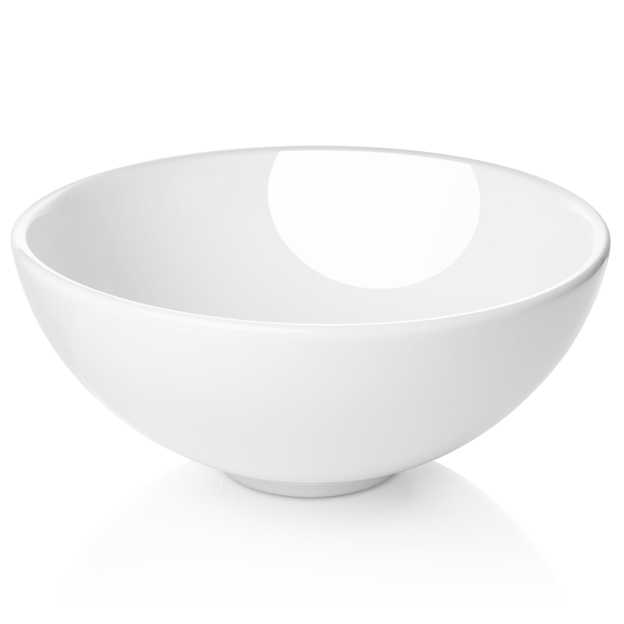 Miligore 13'' White Ceramic Round Above-Counter Sink