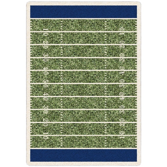 Milliken Themed Area Rug FRIDAY NIGHTS Friday Nights Green Modern, 5' x 8'