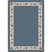 Milliken Signature Area Rug SYMPHONY LAPIS SOLID Symphony 07001 Petals Solid, 5 x 8