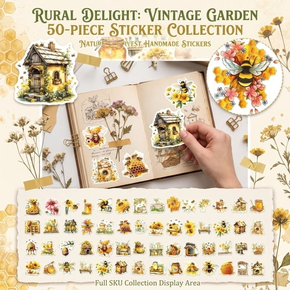 Milikeke Nature Scenery Stickers 50Pcs, Landscape Decals for Journaling Scrapbooking DIY Crafts Home Decor