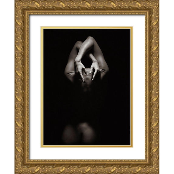 Milillo, Marco 12x14 Gold Ornate Wood Framed with Double Matting Museum Art Print Titled - Dancing Hands II