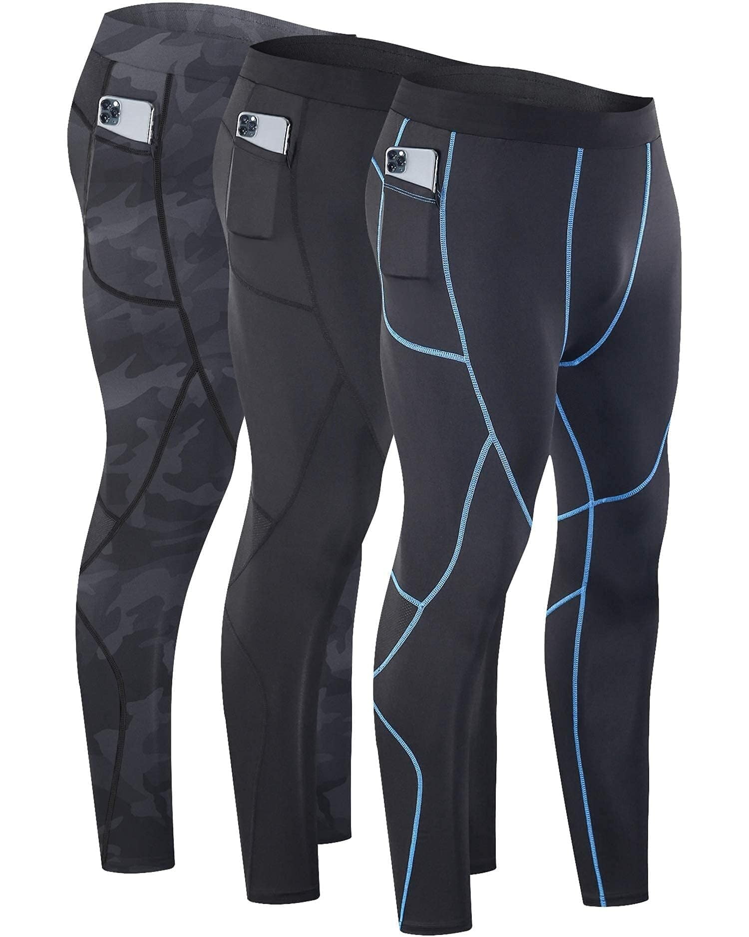 Milin Naco Dry Fit Men's Compression Pants Sports Running Tight Pants