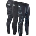 thumbnail image 1 of Milin Naco Dry Fit Men's Compression Pants Sports Running Tight Pants with Pockets, 1 of 6
