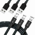 thumbnail image 1 of Milink Fast Charging Micro USB Cables - 3 Pack, 1 of 1