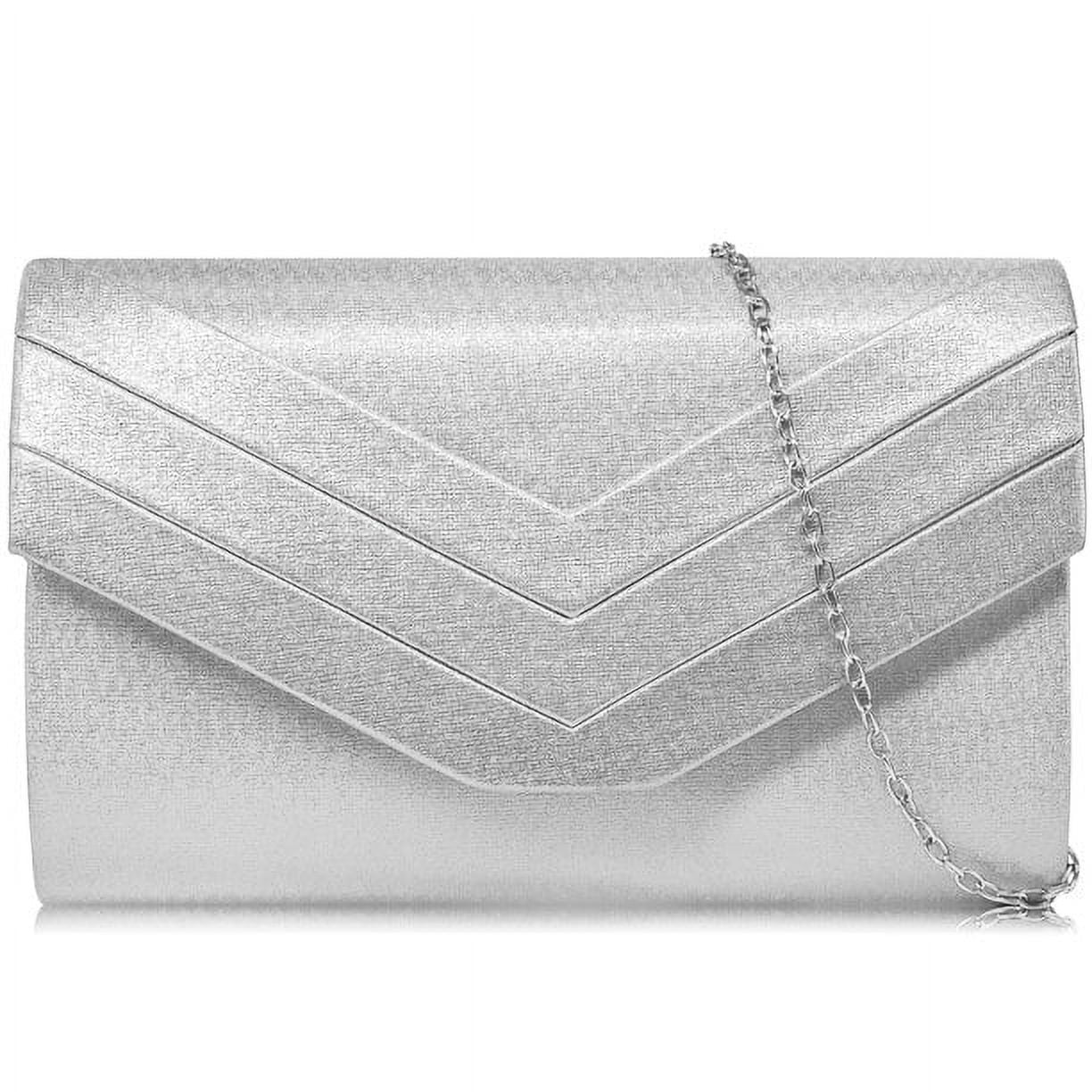 Minimalist Evening Envelope Clutch Chain Shoulder Bag Suede Purse