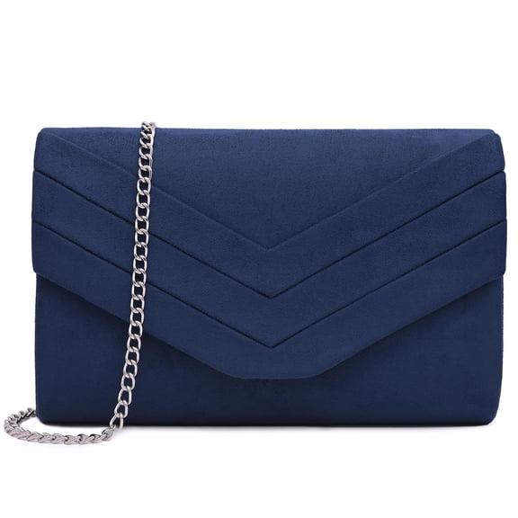 Milisente Women Clutches Suede Evening Bag Party Wedding Clutch Purses