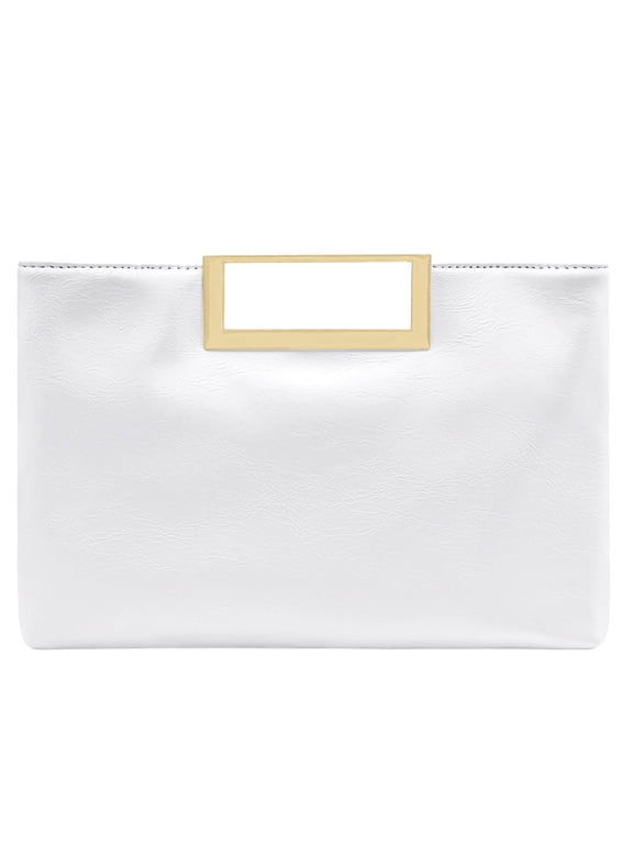 Women's Sparkly PU Leather Clutch with Top Handle, for Wedding & Cocktail Party