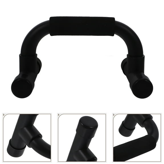 Milisten 1 Pair Black Pushup Bars for Muscle Training and Gym Equipment