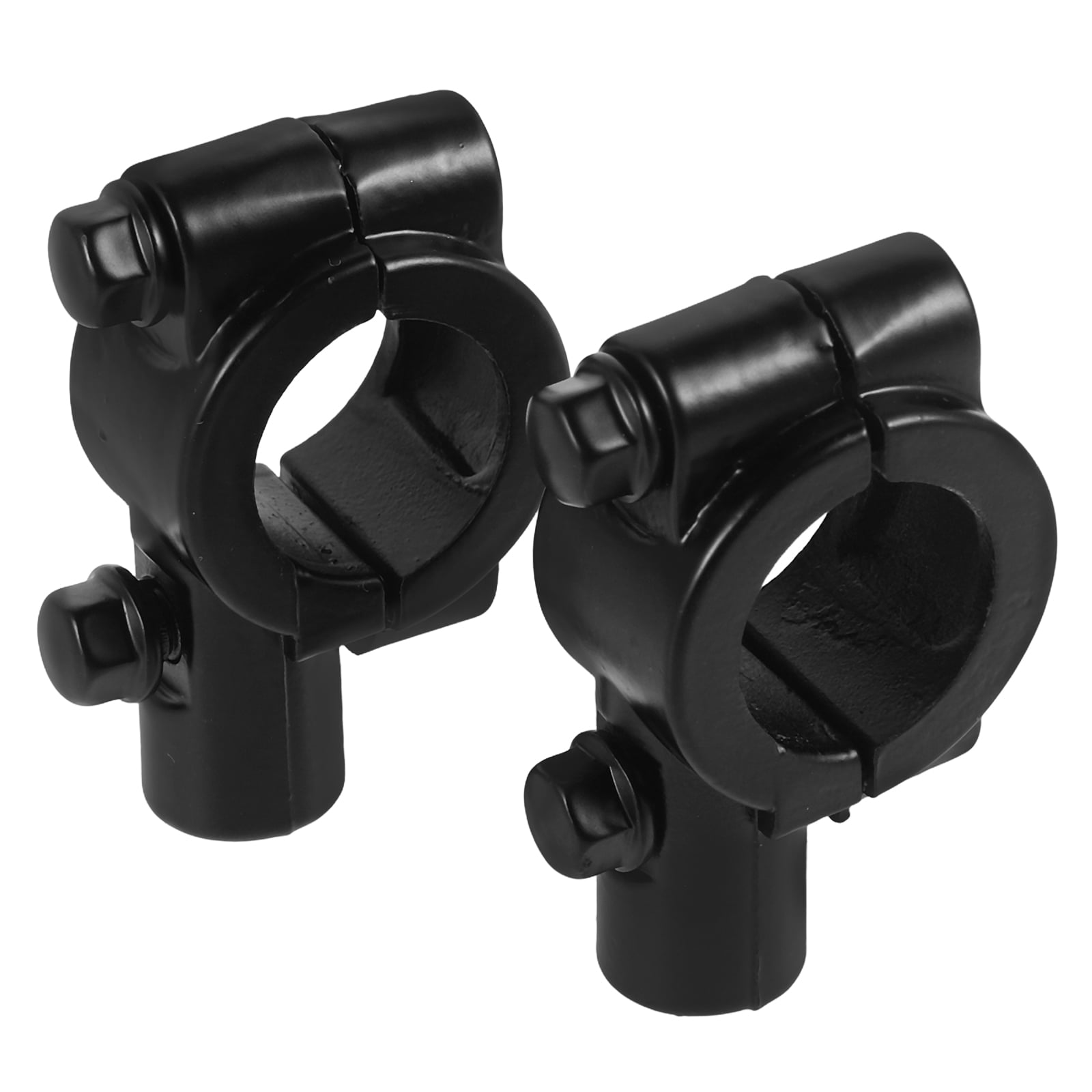 Milisten 1 Pair Motorcycle Handlebar Clamp Mount Black Iron Wide Compatibility for ATV