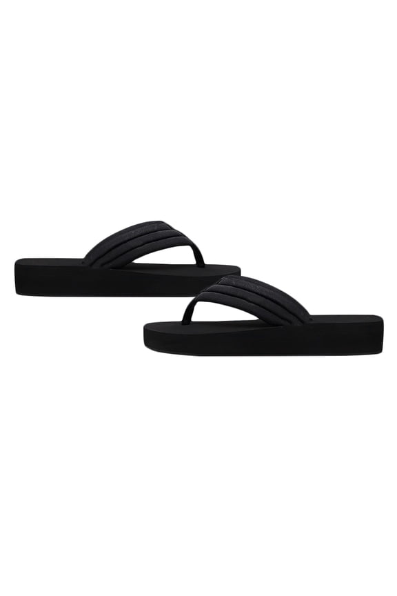 1 Pair of Sliders Women Casual EVA Non-slip Lightweight Black