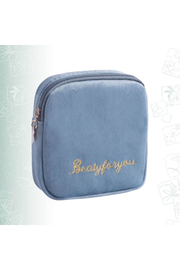 1 Pc Sanitary Towel Bag -Blue for Holding Sanitary Napkins