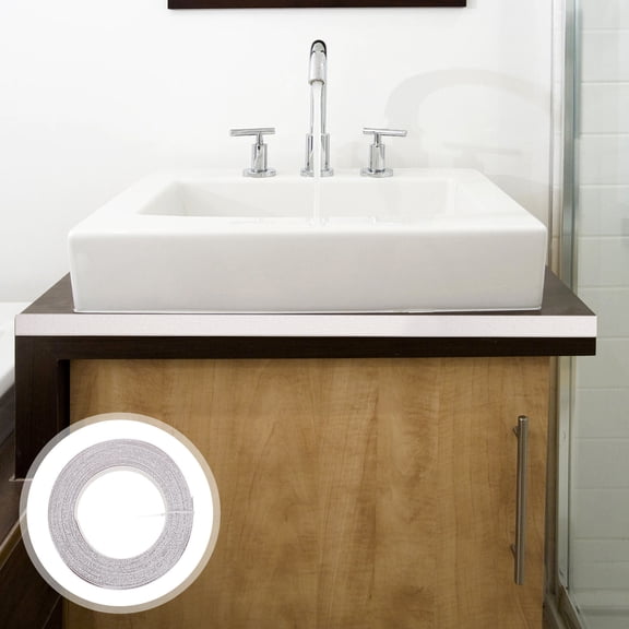 Milisten White PVC Veneer Edge Tape Pre-Glued for Cabinet Repair, Smooth Finish, and Easy to Apply