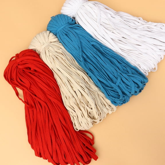 Milisten Braided Cotton Rope White for Fastening DIY Crafts Tough and Durable 1 Roll