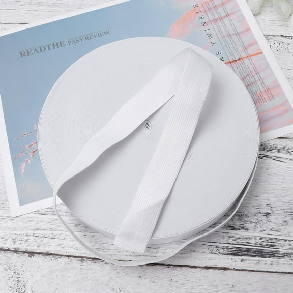 Milisten White Elastic Sewing Band for Clothing, Breathable and Comfortable Stretch Fabric Trim