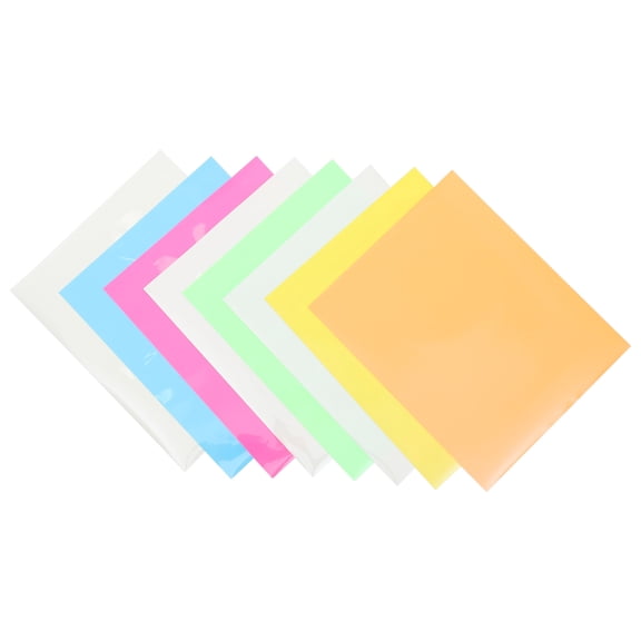 Milisten Shoes Transfer Film Pu Heat Transfer Film Assorted Color 8Pcs