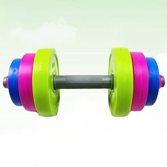 Milisten Kids Plastic Dumbbell Toy Set, Assorted Colors, Safe for Home Gym Play, Promotes Active Fun and Exercise