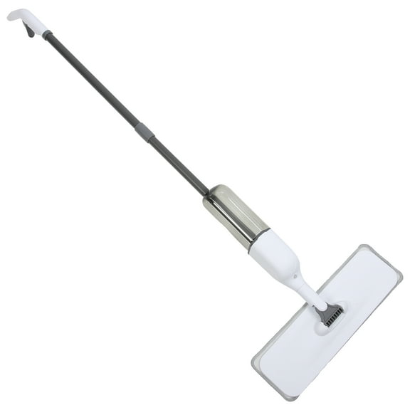 Milisten Wood Floor Mop with Stainless Steel Handle and Microfiber Pad, Quick and Easy Cleaning, 1 Set